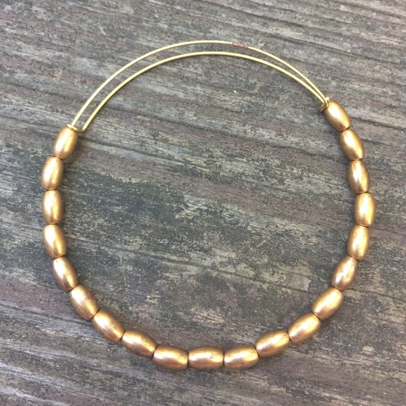 Alex + Ani gold beaded bangle