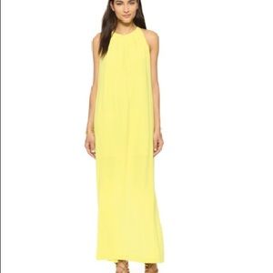 BCBG MaxAzria sleeveless pleated gown.