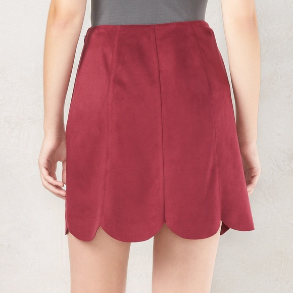 🎉2xHP🎉SUEDE BUTTONED SKIRT K3-1 - Picture 2 of 7