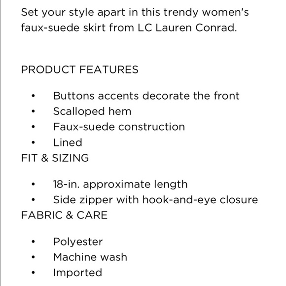 🎉2xHP🎉SUEDE BUTTONED SKIRT K3-1 - Picture 4 of 7