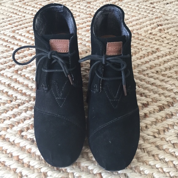 Black toms booties