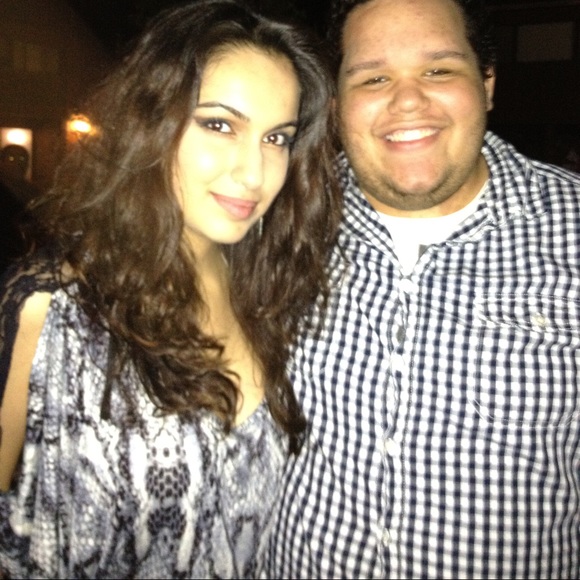 Snake print / lace cold shoulder blouse - Picture 4 of 4