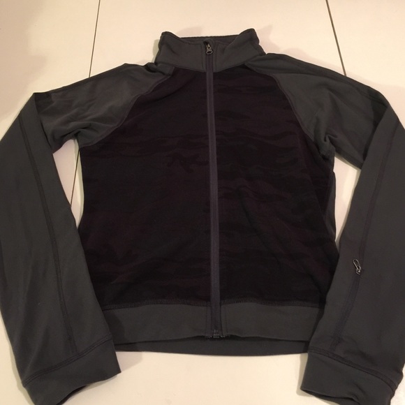 lululemon athletica Jackets & Blazers - Lululemon Gray Jacket with Camo Print
