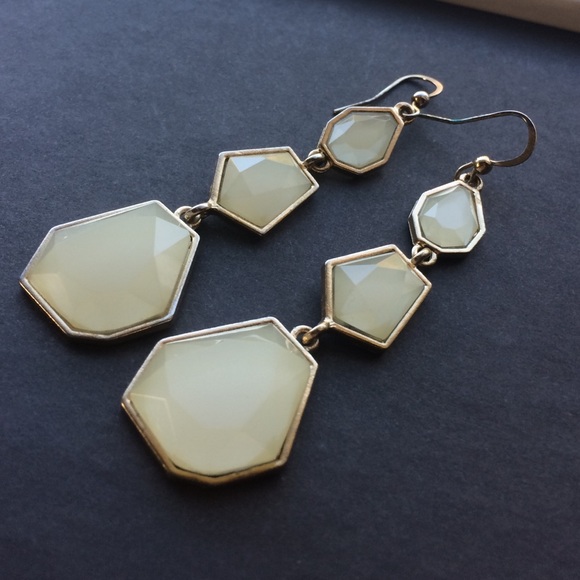 Geometric Dangle Earrings - Picture 2 of 3