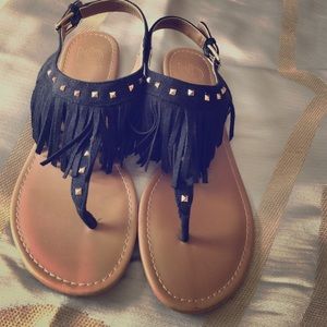 New Direction Fringe Sandal