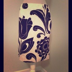 Talbots Brown & cream skirt SZ 12