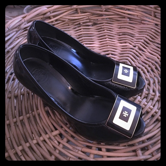 Tory Burch Patent leather wedge