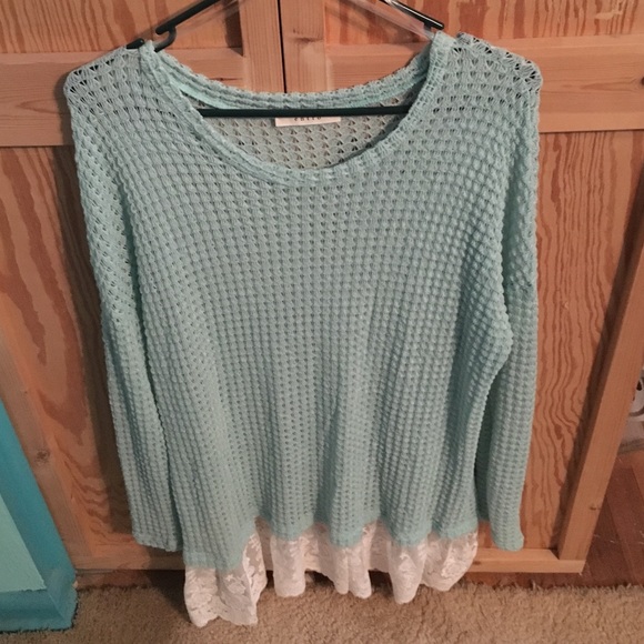 Sweater Dress w/ Trim