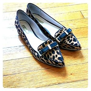 Louise et Cie Mohair Leopard flats