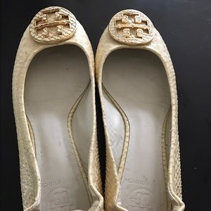 Tory Burch snakeskin flats