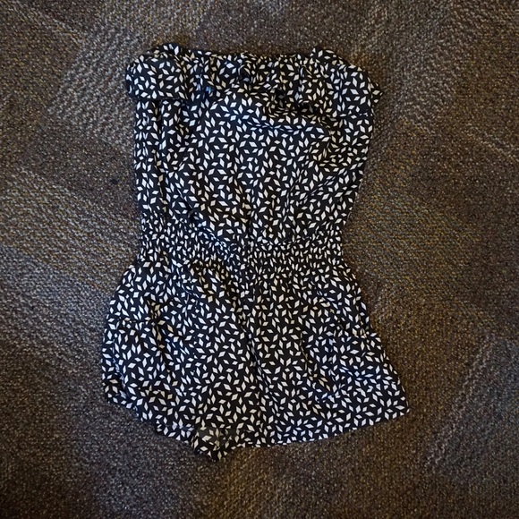 Black and white romper