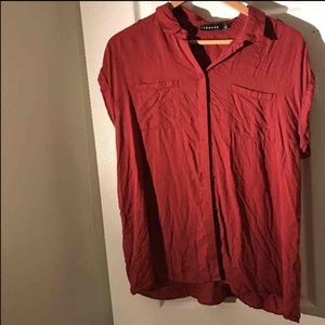 Orange Trouve button shirt