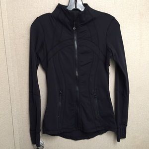 Lululemon-Logo Black Running Front-zip Jacket Sz 4