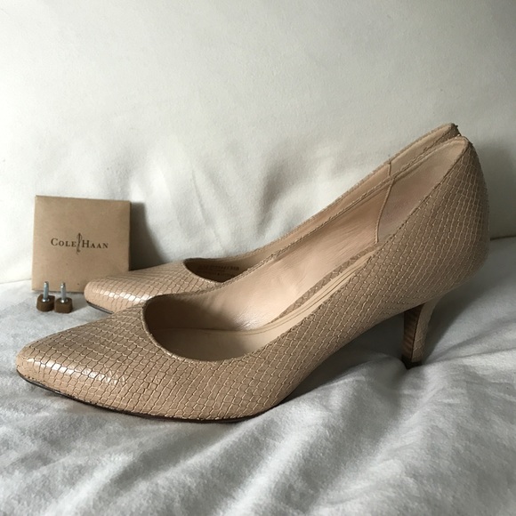 Cole Haan Chelsea PT low pump sandstone snake