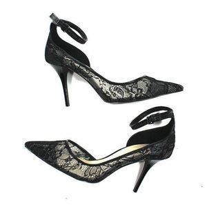 Zara Black Lace Odorsey Pumps