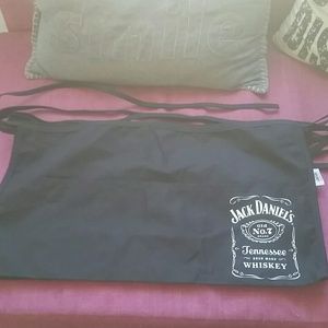 Jack Daniels label black apron