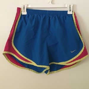 Nike blue running shorts
