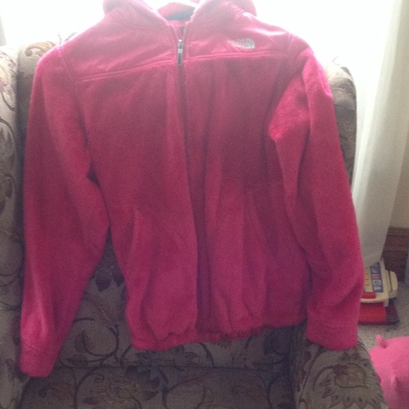 Pink Denali hooded north face