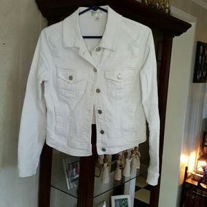 White denim jacket