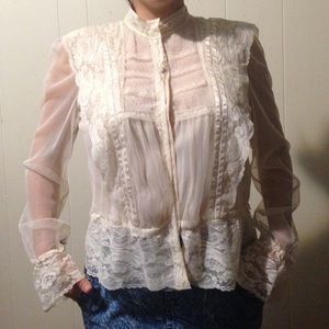 I-N-C lace blouse