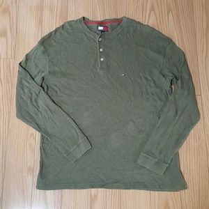 Sold Army Green Tommy Hilfiger Cotton Shirt XL
