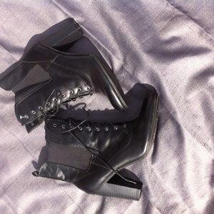 Leather lace up boots - Liz Claiborne