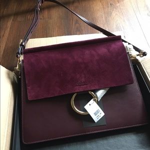 Chloe Bags - Chloe medium Faye shoulder bag DARK PURPLE Chloe Bags - Chloe medium Faye shoulder bag DARK PURPLE