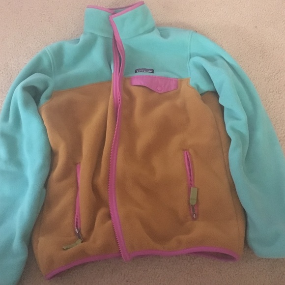 zip up fleece tri-color Patagonia