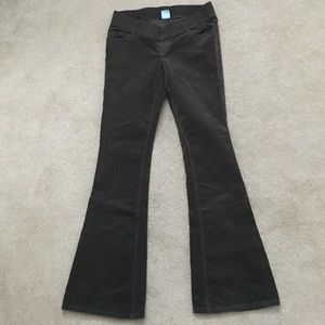 Thin wale cord maternity pants