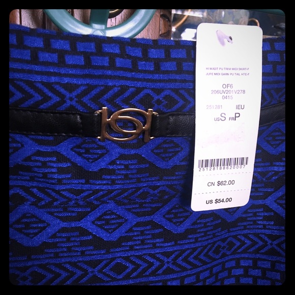 Bebe blue skirt