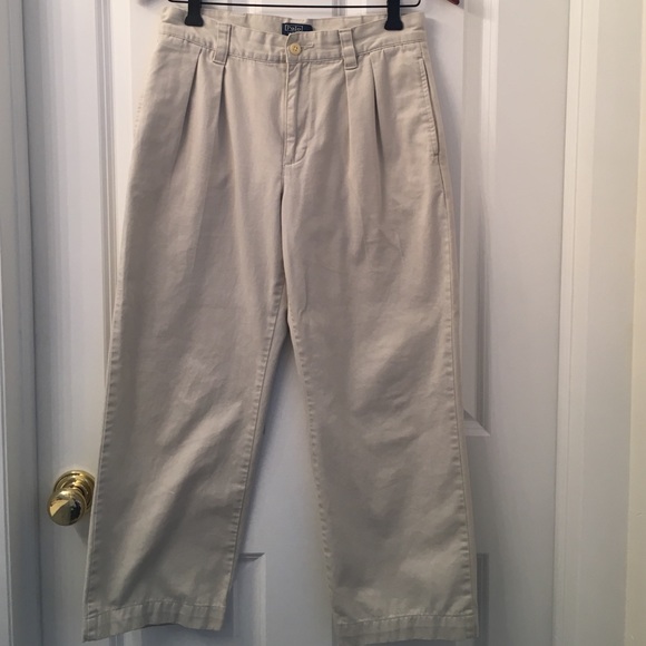 Polo by Ralph Lauren boys khaki chino pants.