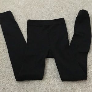 Anthropologie fleece lined footless tights