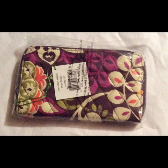 Vera Bradley Bags - Vera Bradley Accordion Wallet Plum Crazy NWT Vera Bradley Bags - Vera Bradley Accordion Wallet Plum Crazy NWT