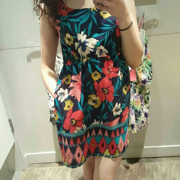 Floral Print Dress with pockets. - Picture 1 of 2