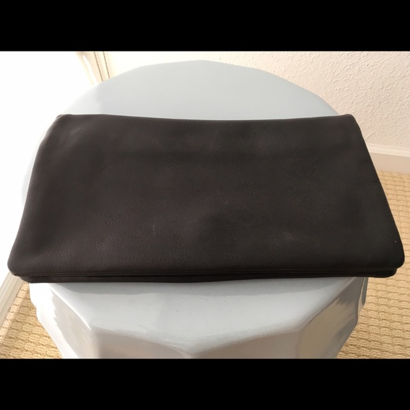 Ann Taylor clutch bag with 2 zippers, roomy