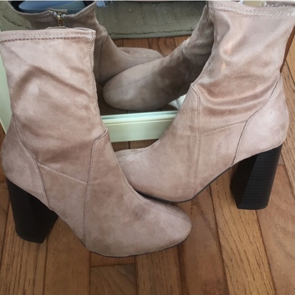 • Nude Sock Booties • - Picture 2 of 4