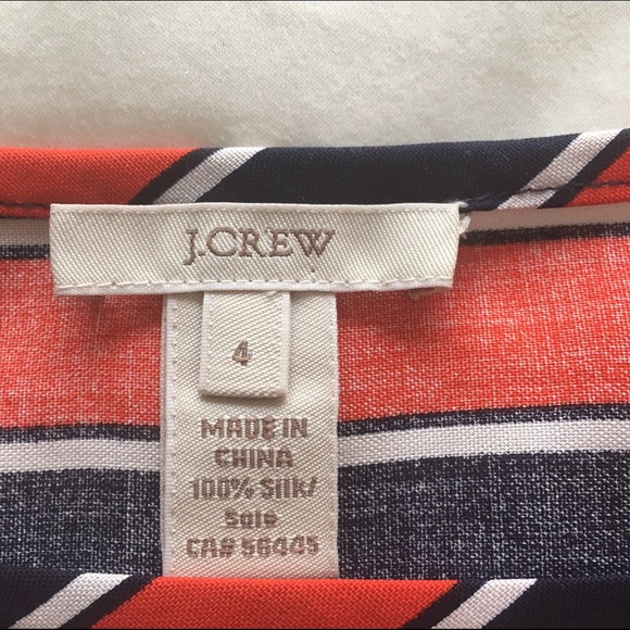 J. Crew Gondola stripe silk tee top - Picture 5 of 5