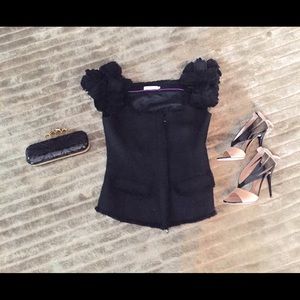 Anne Fontaine tweed shirt/ vest