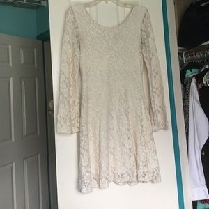Charming Cream Lace Dress