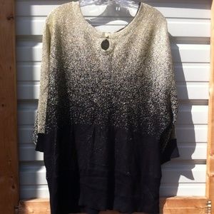 Gold and black ombré sweater