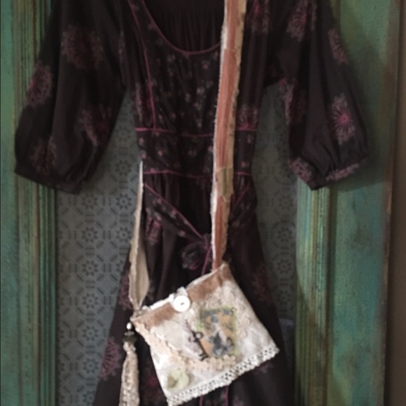 Vintage inspired cross body bag handmade by me❤️
