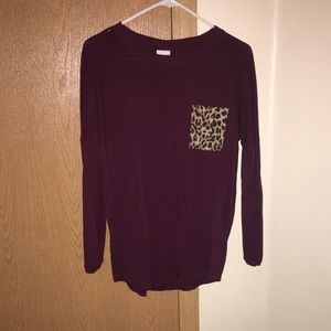 Maroon Victoria's Secret tee