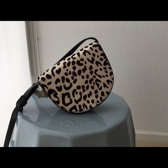 Zara animal print short strap satchel