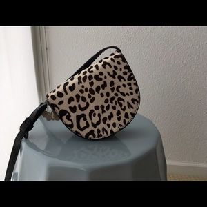 Zara animal print short strap satchel