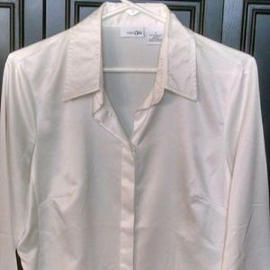 East 5th white dress blouse
