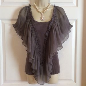 Beautiful Isabella Rodriguez sweater with ruffles