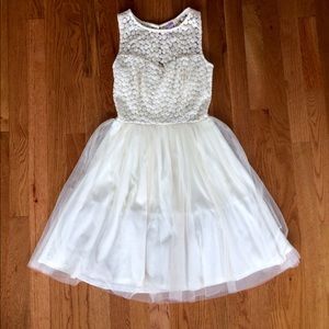 Beautiful White Embroidered Dress