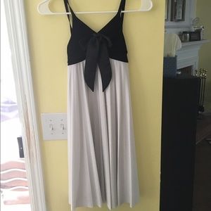 Black and white formal dress