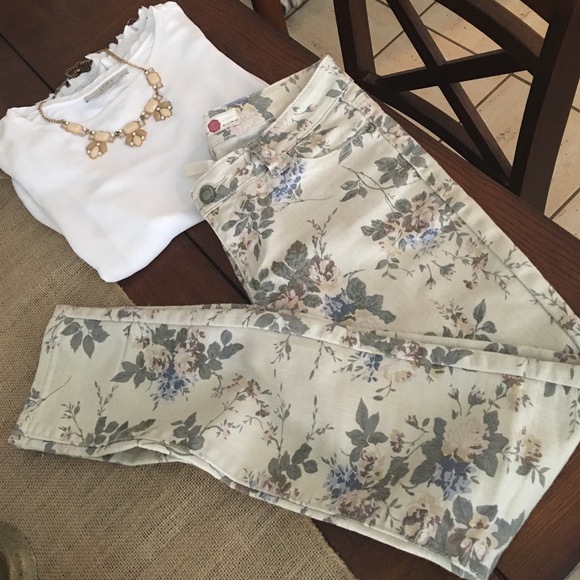 Floral Skinny Jeans