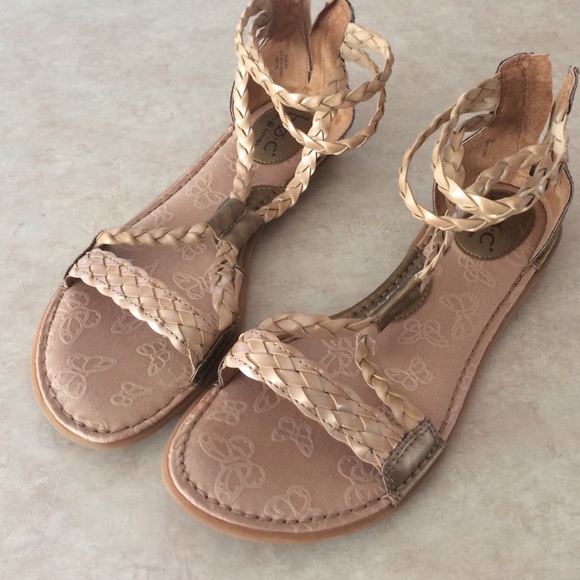 Born gladiator sandals 9 m bronze tones